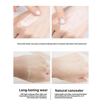 Double Ended Foundation Stick Concealer High Coverage For Blemishes Acne Scars Dual Ended Makeup Stick Lightweight Natural Look