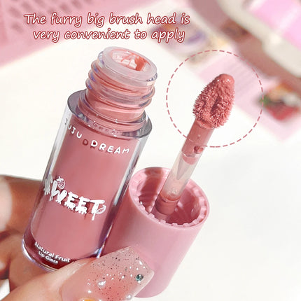Watery crystal lip gloss Moisturizing Long-lasting color Full gloss Transparent ice cube lipstick Three colors available