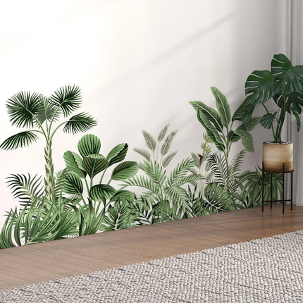 Wall Stickers Tropical Plant Jungle For Living Room Home Bedroom Wardrobe Wall Decoration Self Adhesive Vinyl Sticker Wallpaper