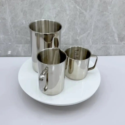 New Stainless Steel Laboratory Beaker Graduated 500ml Measuring Cups 1000ml Espresso Mugs Baking kitchen gadgets measuring cups and spoons
