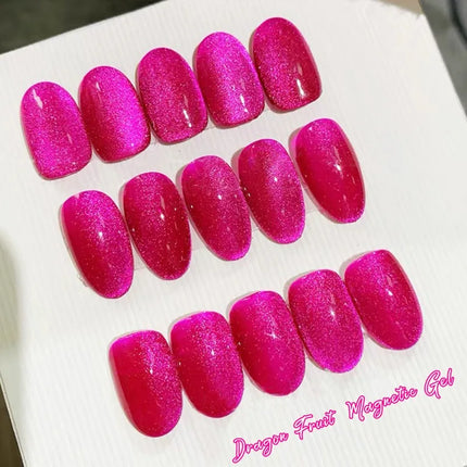 10ml Dragon Fruit Cat Magnetic Gel Nail Polish Red Jewel Effect Semi Permanent UV Gel Varnish Soak Off Nail Art Nail Supplies
