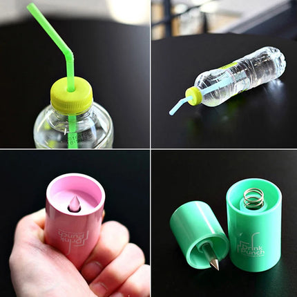 1pcs Mini Water Drill Bottle Opener Tools Drink Punch Bottle Cover Hole Punch Opener For Straw For Party Random Color