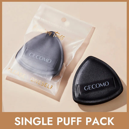 GECOMO Soft Triangular Black Powder Puff Wet And Dry Dual-use Concealer Makeup Cushion
