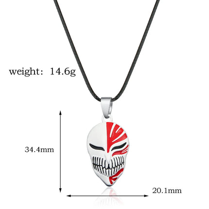 Anime Bleach Keychain Cosplay Props Kurosaki Ichigo Pendant Necklace For Women Men Backpack Charm Choker Jewelry Gifts