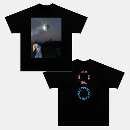 Harry Styles Kiss All the Time Disco Occasionally 2026 album Unisex 100%cotton shirt summer O-Neck Short Sleeve Tshirt fan gift