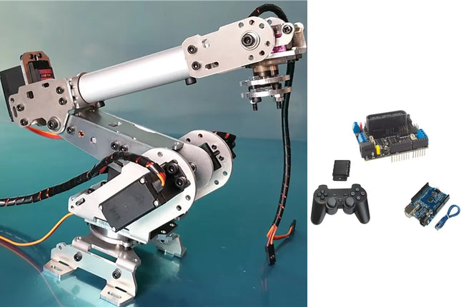 Multi-Dof Robot Arm Abb Industrial Manipulator Claw Gripper with MG996R for Arduino Robot DIY Kit to 6-axis Robotic Arm Project