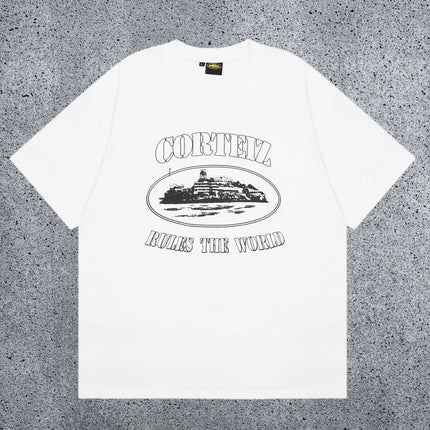 Cotton Men's Short Sleeves, High-quality Comfortable Short Sleeves, West Coast Style Devil Print Short Sleeves, Men's Gifts