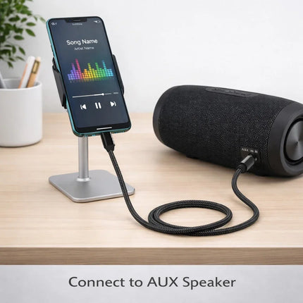USB C to 3.5mm AUX Audio Cable with Built-in DAC, Type-C to AUX Jack Adapter, Audio Output for USB-C Phones, Car AUX,Speakers