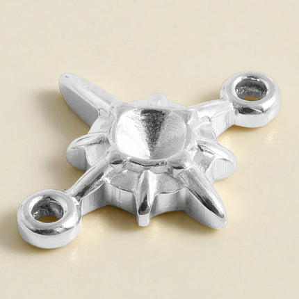 5pcs Kawaii Charm Flower Star Crab Stainless Steel Pendants For Jewelry Making Supplies Assorted Mini Charms In Bulk DIY Finding