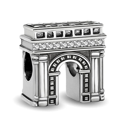 925 Sterling Silver Alpaca Rainbow Global Travel Series Plan Charms Bracelet Bangle Making Gift Of High Quality Fine Jewelry
