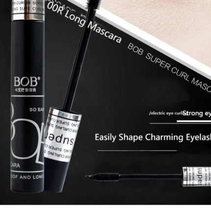 BOB Stunning Long Mascara Waterproof Curl Thick Curve Brush Head Not Dizzy Makeup Not Easy to Take Off Makeup