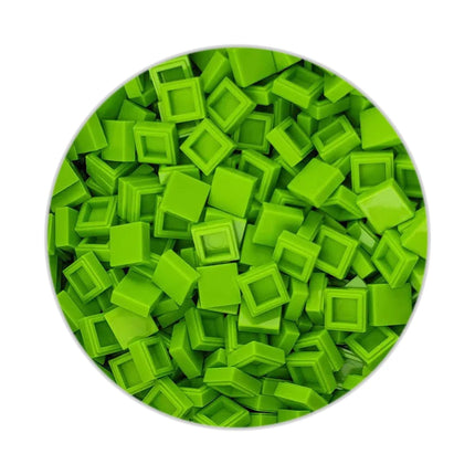 200/330/660pcs MOC Pixel Particles Plate Smooth 1x1 DIY Building Blocks Flat Square Bricks Halloween Christmas Children Toy 3070