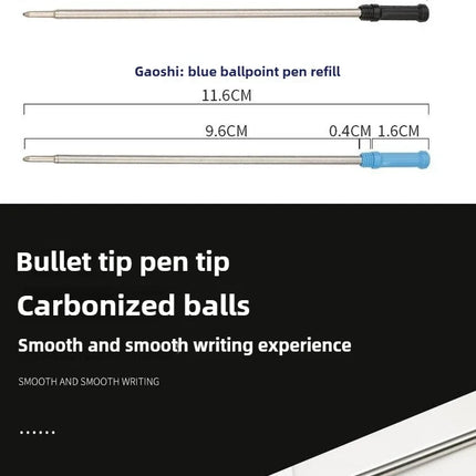 50/5 Pcs/lot L:4.5 in Ballpoint Pen Refills for Cross Pens Medium Point Blue Black Ink School Office Supplies Stationery