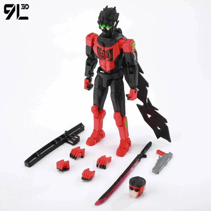 9L3D Lucky13 Dummy13 Reanimator Invinc Action Figure Toy 3D Printed Movable Doll Multi-Jointed Hero Collectible Desktop Ornament