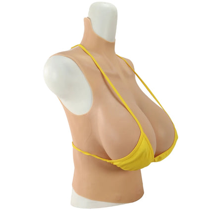 Realistic Silicone Breast Prosthetics for Crossdressing Fake busty boobs Half-Body Style I＆K Cup Comfortable And Natural-Looking