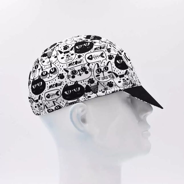 Cool style Cycling Caps Summer Breathable Sports Bicycle Hats Quick Dry Polyester Black Blue Bike Hats Classical Retro Runing