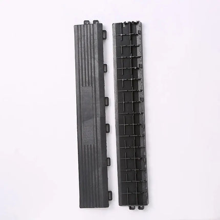 Automotive Modular Floor Plastic Interlocking Garage Floor Tiles Click Locked Hollow Drainage Car Wash Mat,40x40CM