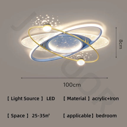 Modern LED Chandelier Light Luxury Starry Sky Home Decor Living Children's Room Bedroom Lamp Indoor Lighting Kids’ Pendant Ligh