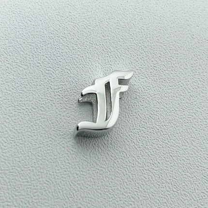 Unique Real 925 Sterling Silver Old English Letter A-Z Initial Charm Pendant For Women Girls Men Spiriti Jewelry Gift For Friend