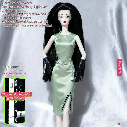 1/6 Scale 12-Joint Premium Figure, 12.6in BJD Doll Changeable Makeup (no clothing)