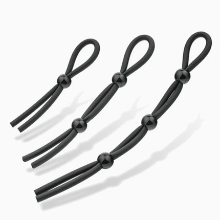 Adjustable Colorful Ejaculation Delay Erection Rings Rope Binding Ball Stretcher Sperm Penis Ring Male Lock Rope Adult Sex Toys