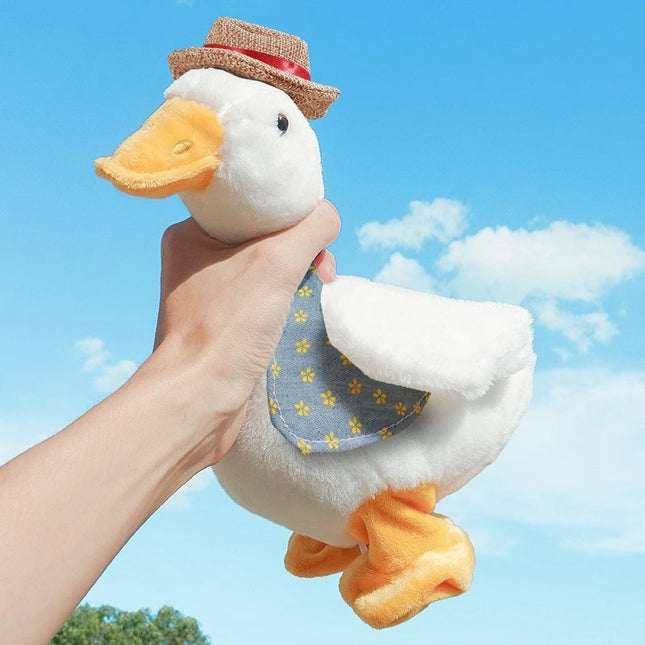 Repeating Duck Lovely Talking Duck Musical Stuffed Plush Doll Plush Toy Stress Relief Fun Gift for Friends