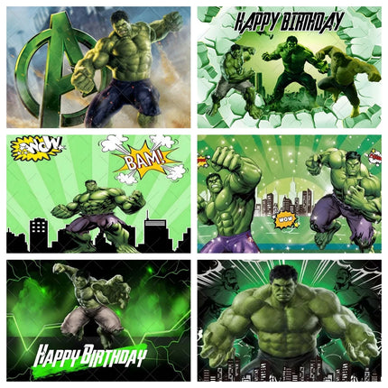 Marvel Superhero Hulk The Avengers Boys Kids Room Gifts Birthday Party Backdrop Custom Decor Photography Studio Props Background