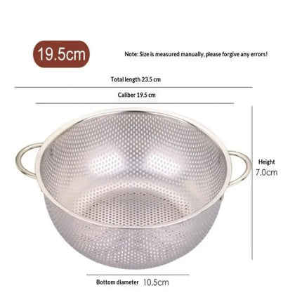 【Summer3】1Pc 2026 New Kitchen Tool Stainless Steel Kitchen Mesh Sifter Colander Strainer Sieve Baskets