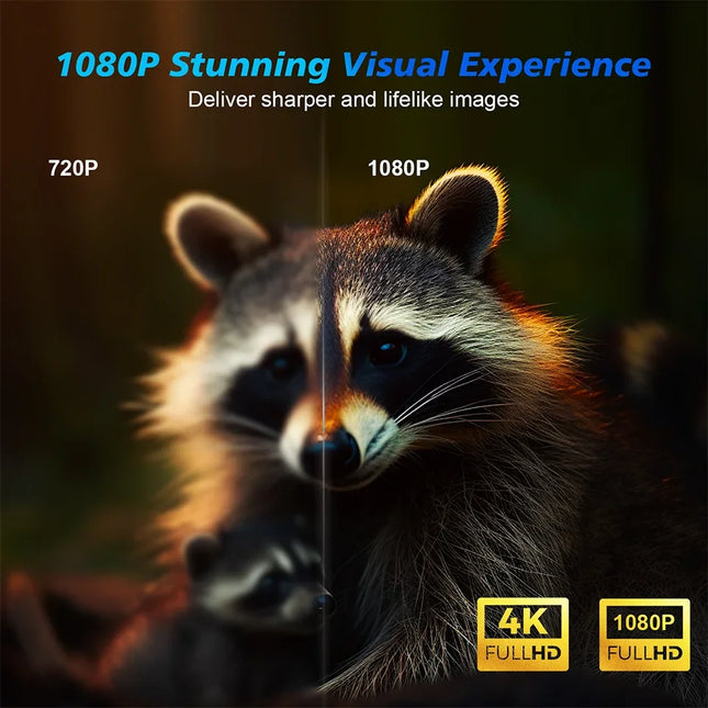 4K UHD Projector 35000 Lumens Android WiFi 6 BT5.2 Native 1080P Full HD Home Theater Movie Projector Auto Focus Smart Projector
