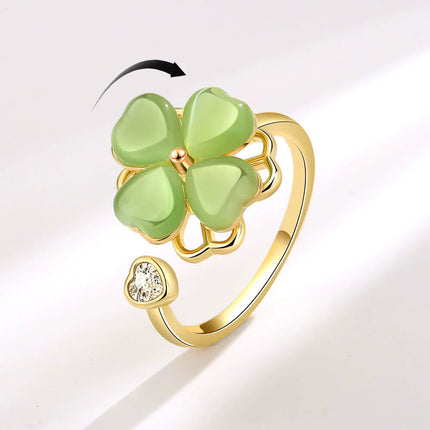 VENTFILLE 925 Sterling Silver Moon And Stars Zircon Rotatable Ring For Women Gift Diamond Relieve Stress Ring Jewelry Wholesale