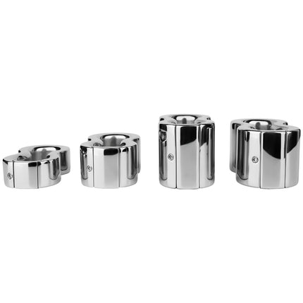 FRRK Weight Scrotal Ring Stainless Steel Ball Stretcher Metal Lock Ring Male Bondage Adult Intimate Personal Restraint Wear Toy