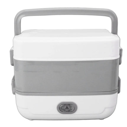 Electric Lunch Box Multifunction Double Layer Stainless Steel Liner Portable Food Heating Box For Home Office Travel