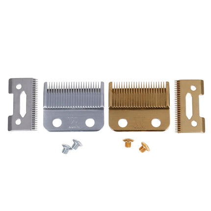 Movable Replacement Blade Professional Hair Clipper Blade Carton Steel Accessories Golden For Choice Golden Screws Hair Trimmer