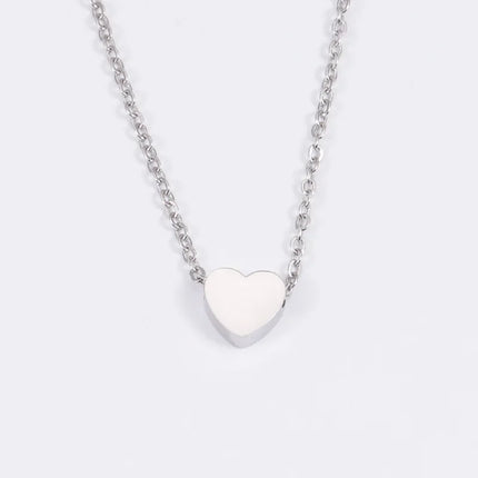 K Gold Plated Heart Necklace |Silver Plated Necklace Cute Dainty Love Pendant Necklaces for Women Gift for Girls Gift for Women