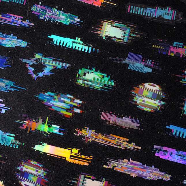 20 pcs Noise space Theme PET Stickers Scrapbook Decor Sticker Label Diary stationery Junk Journal Planner Materials
