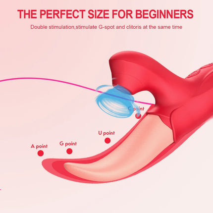 Powerful Tongue Licking Vibrator Adult Sex Toy For Women Female Masturbation G Spot Vibrators Nipple Vagina Clitoris Stimulator