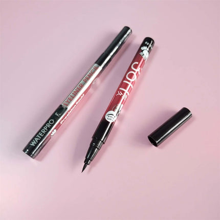 Black Liquid Eyeliner Waterproof Eyeliner Pencil 36H Long-Lasting Liquid Eye Liner Pen Quick-Dry No Blooming Cosmetics Tool