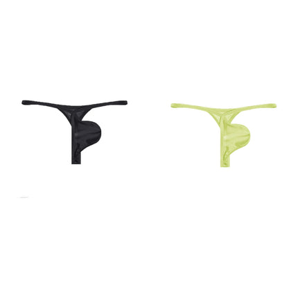 Men's Underwear Ice Silk Satin T Pants Low Waist Comfort Seamless Thongs