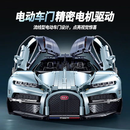 3719Pcs MOC 1:8 Technical Super Sports Car Building Blocks Speed Racing Vehicle Model Bricks Desktop Toys Ornaments Collection G