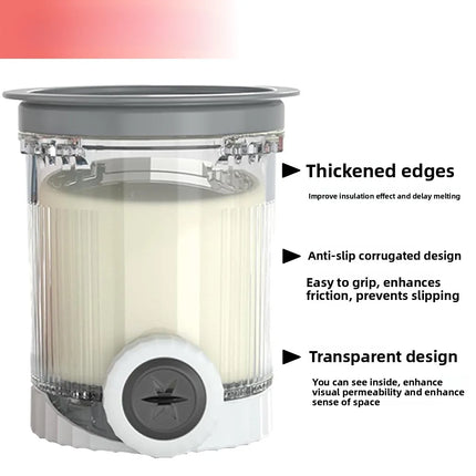 Ice Cream Storage Jar Compatible with Ninja Swirl By Creami NC701 NC700 Ice Cream MakerFits Cup Container Replacement