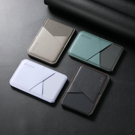 Luxury Business Leather Wallet Card Holder Bag For iPhone & Samsung Galaxy MagSafe Accessories With Slim Geometric Design Gift