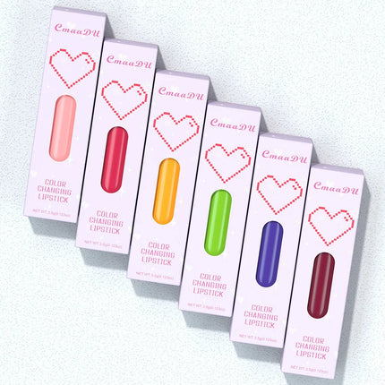 Fruit Color Changing Cherry Red Jelly Lipstick Moisturizing Temperature Change Peach Lip Blam Korean Makeup for Women Lips Care