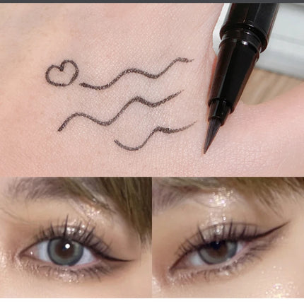 Professional Fast Dry Smooth Waterproof Eyeliner Pencils Eyes Brown Black Color Pigments Liquid Eye Liner Pen Make Up Tools