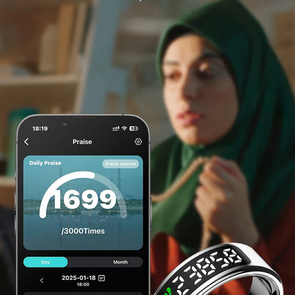 New R11 Smart Ring With Display Screen Gesture Control Health Heart Rate Sleep Monitor 5ATM Waterproof Sport Fitness Smart Ring
