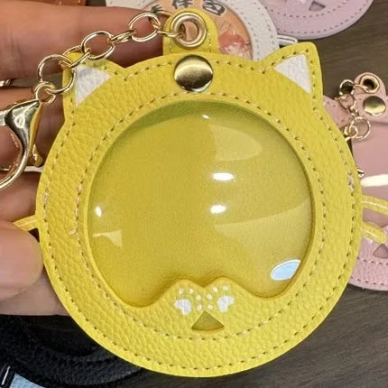 New Kawaii Cat shape Ita Bag Pins Badge Protector Case for 58mm Anime Badges Decoration Bag Accessories Pin Case birthday gift