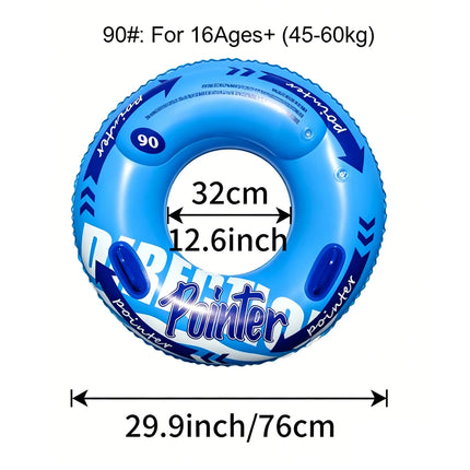 Double Balloon Inflatable Swimming Ring，Beach Toys Pool Floaties for Adults, Swim Inner Tube for Pool