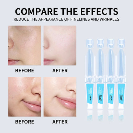 3% Hyaluronic Acid & Fullerenes Serum 30Vials - Deep Hydration for Skin Plumping, Radiance & Lines Appearance Care.