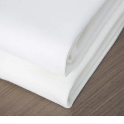 Black White GSM 500g Heavy-duty Pure Cotton T-shirt, Thickened Threaded Round Neck Short Sleeves, Three-Needle Half Sleeve Tees