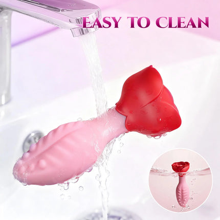360 Rotation Anal Plug Vibrator Butt Plug with Remote Control Men Prostate Massager with Rose Base Adult Sex Toy for Women Men