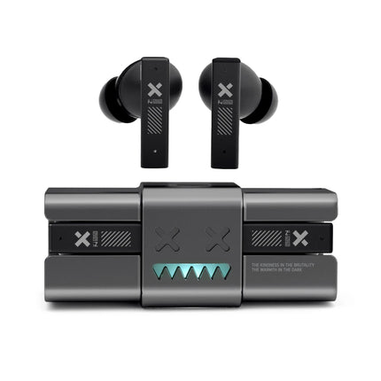Zombie Cat -45dB ANC Bluetooth Earphone Deep Bass Active Noise Reduction Headphones Sport Bluetooth 5.4 Earbuds with Necklace